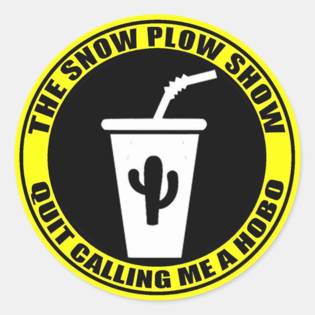 The Snow Plough Show Classic Round Sticker (Front)