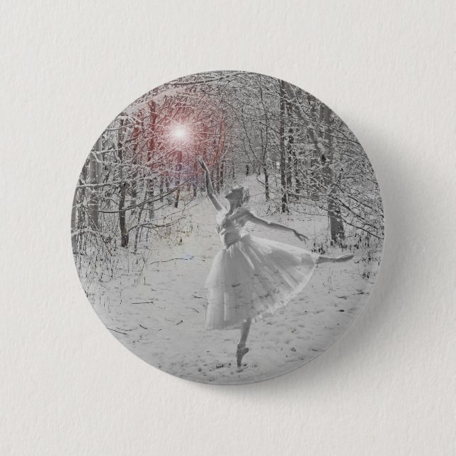 The Snow Queen 6 Cm Round Badge (Front)