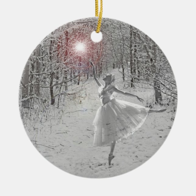 The Snow Queen Ceramic Tree Decoration (Front)