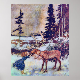 The Snow Queen Edmund Dulac Fine Art Poster