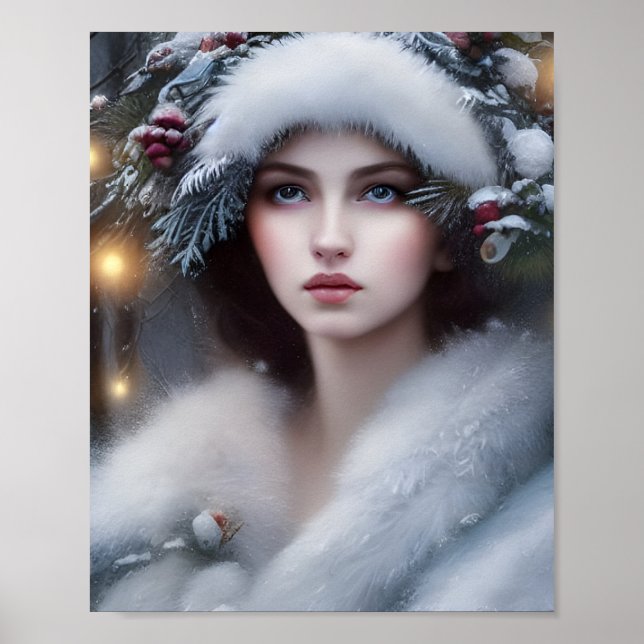 The Snow Queen Fantasy Art Poster (Front)