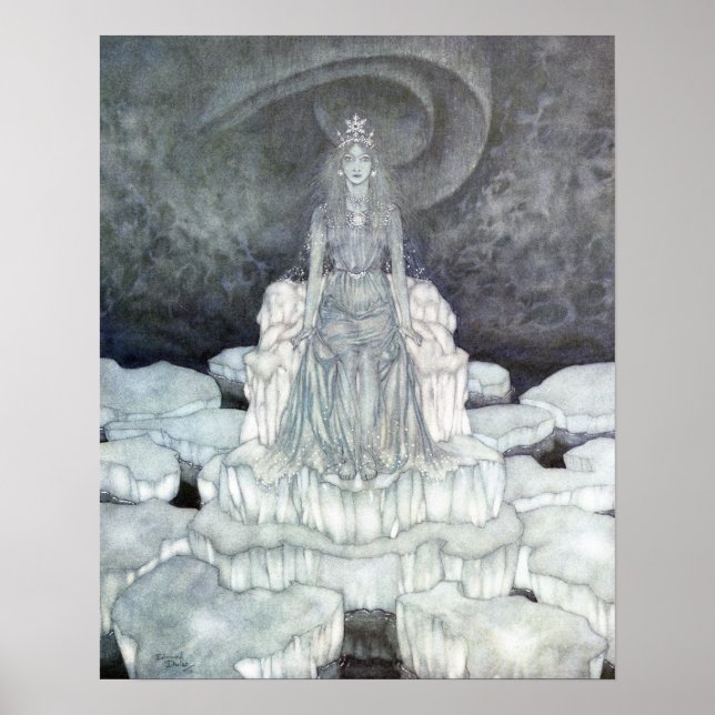 The Snow Queen's Palace by Edmund Dulac Poster (Front)