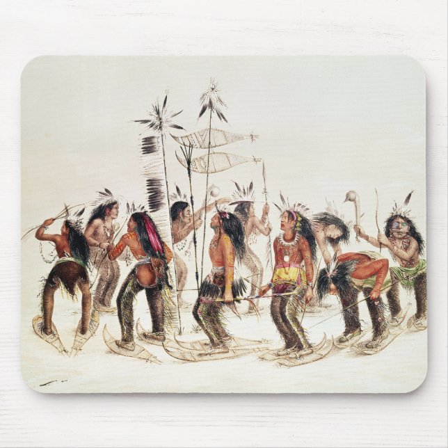 The Snow-Shoe Dance Mouse Pad (Front)