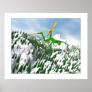 The Snow Skier Poster