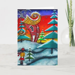 The Snowball Fight Christmas Card