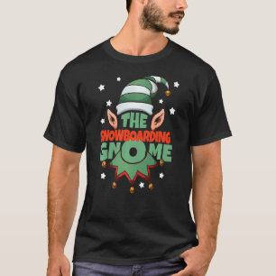 The Snowboarding Gnome Christmas Pajama Family 1 T-Shirt