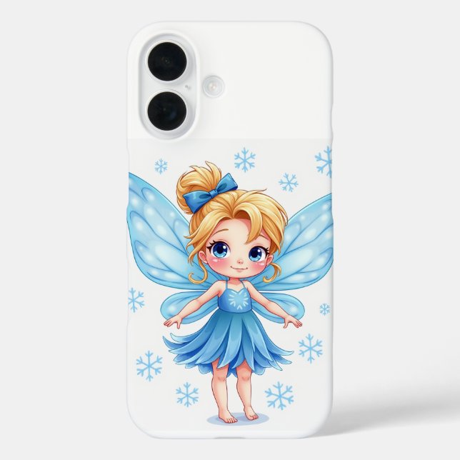 The snowflake fairy iPhone 16 Cases (Back)