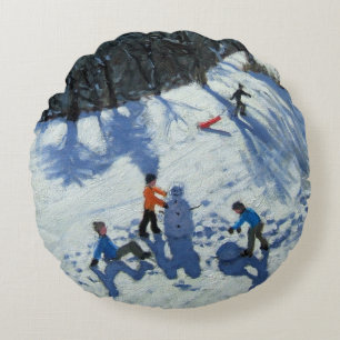 The Snowman 2 Round Cushion