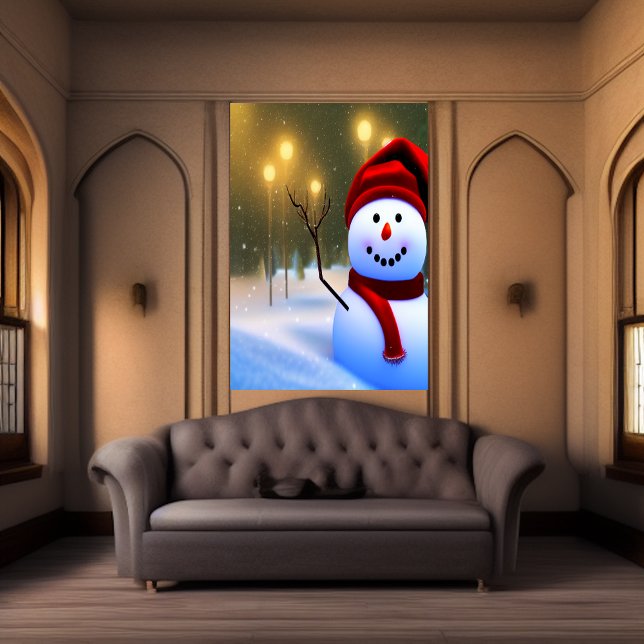 The snowman | AI Art Poster (Creator Uploaded)