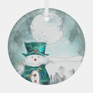 The Snowman Glass Tree Decoration