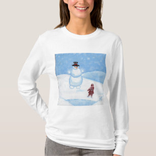 The Snowman Long Sleeve T for Women by JML T-Shirt