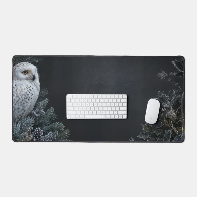 The Snowy Owl Edition Desk Mat (Keyboard & Mouse)