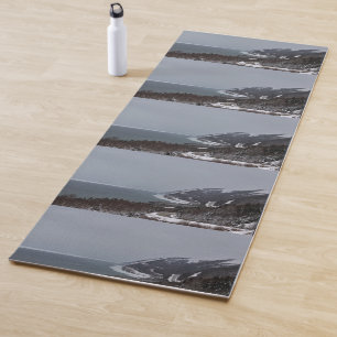 The Snowy Side of the Trail Yoga Mat
