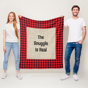 The Snuggle Is Real Medium Fleece Blanket