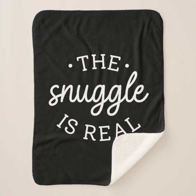 The Snuggle Is Real Sherpa Blanket (Front)