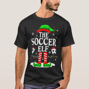 The Soccer Elf Funny Family Christmas Soccer  T-Shirt