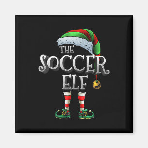 The Soccer Elf Shirt Matching Family Soccer Christ Magnet