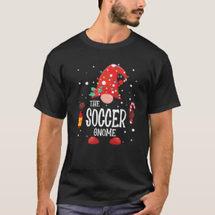 The Soccer Gnome Matching Family Christmas Gnome P T-Shirt