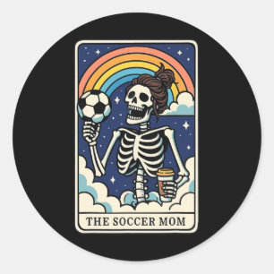 The Soccer Mum Tarot Card _1 Classic Round Sticker