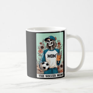 The soccer mum tarot card halloween skeleton mum coffee mug