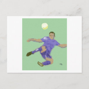 The Soccer Play Art Postcard