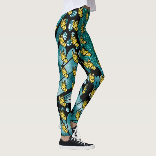 The Social Butterfly Pop Fashion Leggings (Right)