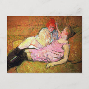 The Sofa by Toulouse-Lautrec Postcard