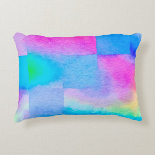 The soft Art nice Color splashes. Surface design s Decorative Cushion
