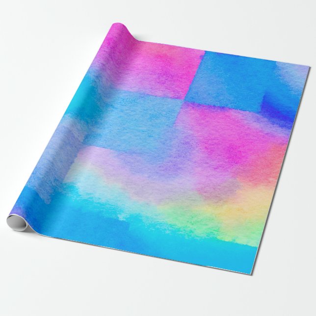 The soft Art nice Colour splashes. Surface design  Wrapping Paper (Unrolled)