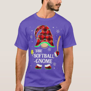 The Softball Gnome 2022 Christmas Pajama Matching T-Shirt