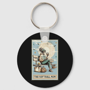 The Softll Mom Tarot Card Skeleton Coffee Mothers Key Ring