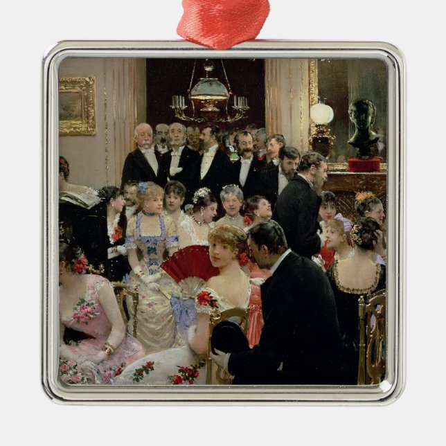 The Soiree, c.1880 Metal Ornament (Front)