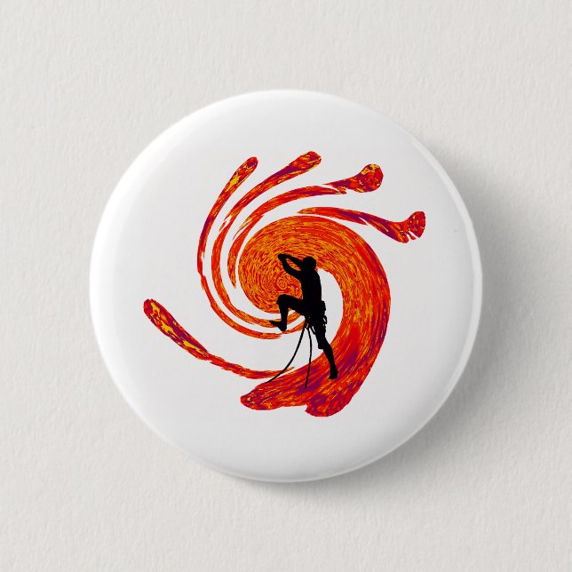 THE SOL CLIMBER 6 CM ROUND BADGE (Front)