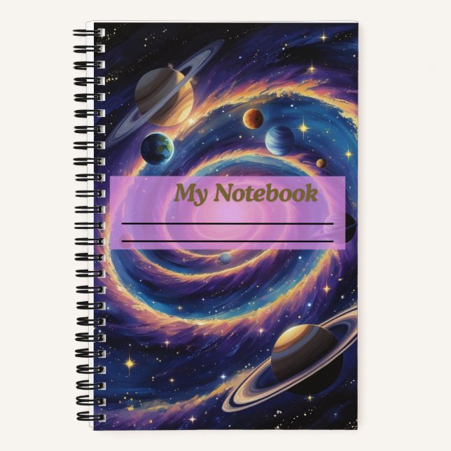 The Solar System Galaxy Notebook (Front)