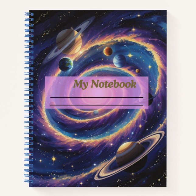 The Solar System Galaxy Notebook (Front)