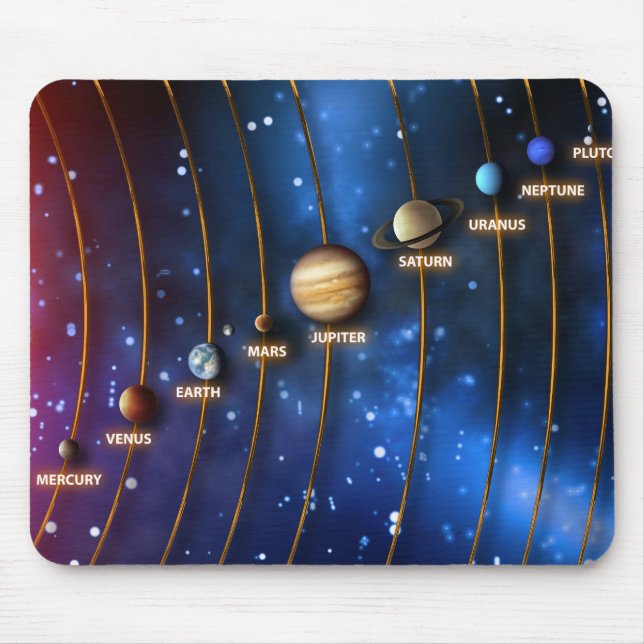 The Solar System Mouse Pad (Front)
