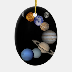 The solar system range our planets ceramic tree decoration