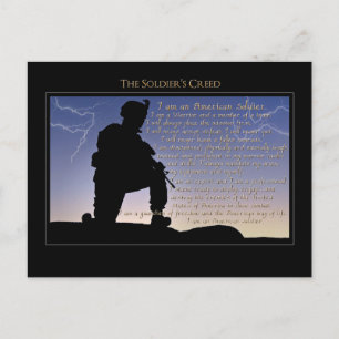 The Soldier's Creed Postcard