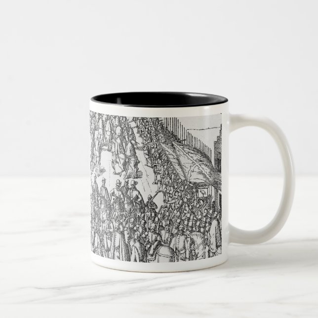 The Solemn entry of Matthias Two-Tone Coffee Mug (Right)