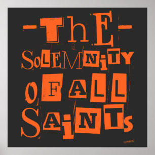 The Solemnity  Of All Saints' Catholic Saints  Poster