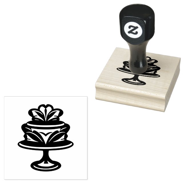 the solid cake rubber stamp  (Stamped)