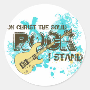 The Solid Rock Classic Round Sticker