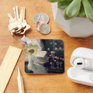 The Sonata by Frederick Childe Hassam Key Ring