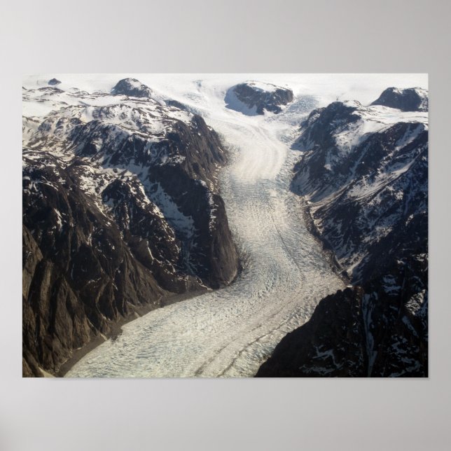 The Sondrestrom Glacier in Greenland Poster (Front)