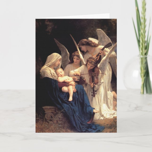 The song of the angels, Bouguereau Holiday Card (Front)