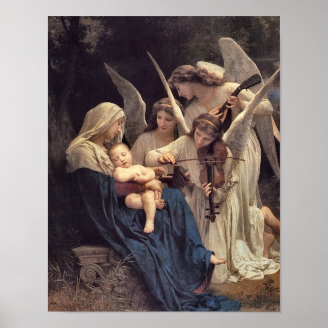 The Song of the Angels by William Bouguereau Print (Front)