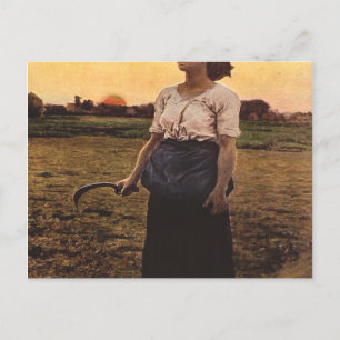 The Song Of The Lark By Jules Breton Postcard