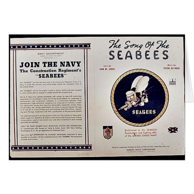 The Song Of The Seabees (Front Horizontal)