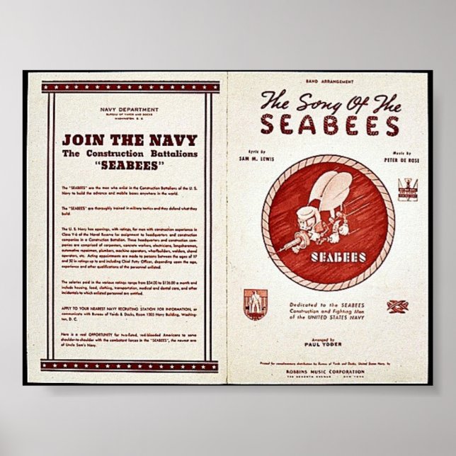 The Song Of The Seabees Poster (Front)