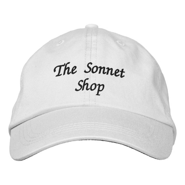 The Sonnet Shop Logo Embroidered Hat (Front)